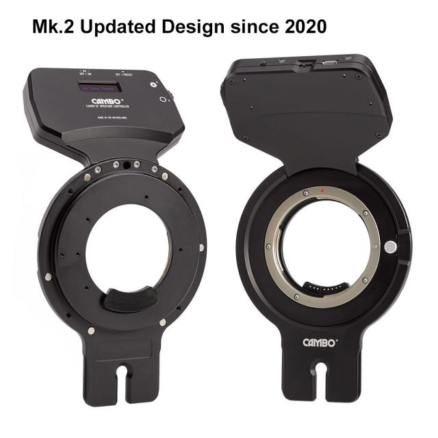 Cambo Piastra per ottiche Actus con baionetta Canon EOS (finitura nera)